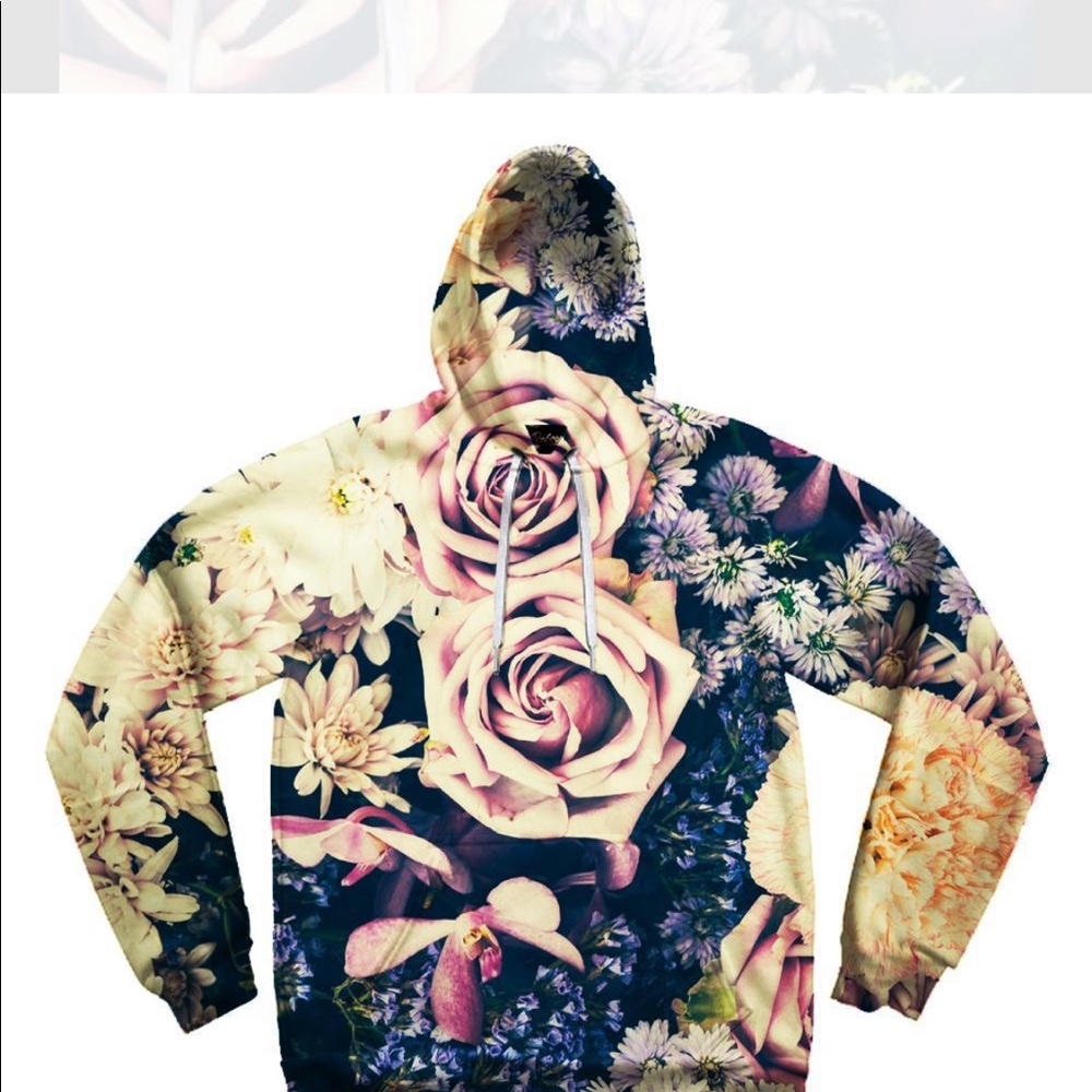 Electrothreads VINTAGE FLOWERS UNISEX HOODIE